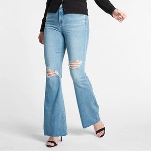 New with tags express high rise flare jeans